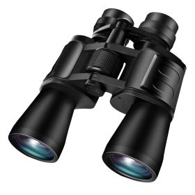 1Pc Portable Zoom Binoculars With FMC Lens Low Light Night Vision For Camping Bird Watching Hunting Sports Events Concerts Adults Kids (Option: Black)